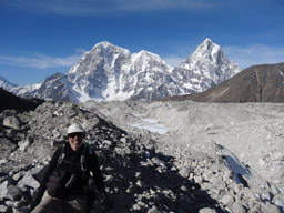 Marc crossing the Khumbu Glacier
Tabuche is on the left and Choltse is on the right
Lobuche
Everest Region, Nepal