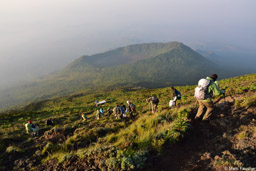 Descent from Nyiragongo Summit